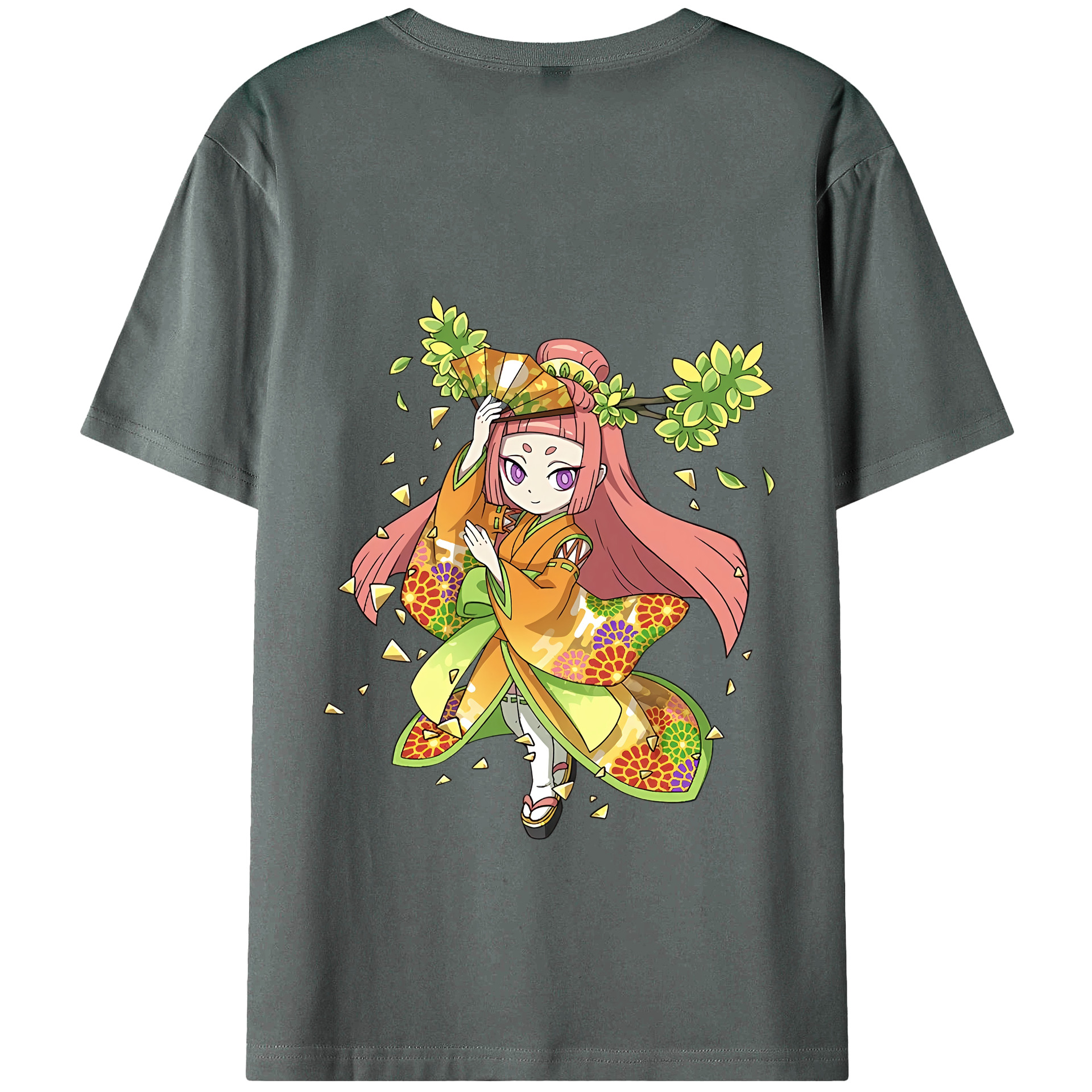（画像用） 妖怪ウォッチ Yo-kai Watch 綿100％ メンズ半袖Tシャツ（バックプリント） 通気性